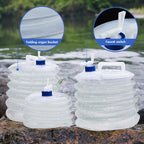 READY STOCK!!! 5L/10L/15L Collapsible Foldable Outdoor Water Container | Portable Water Storage Bag - RB18 可折叠户外便携式储水袋