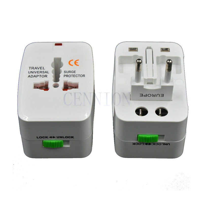 READY STOCK‼️ Universal Travel Adapter Plug All-in-One Worldwide Adaptor Soket CN/EU/UK Converter 万能旅行转换插头