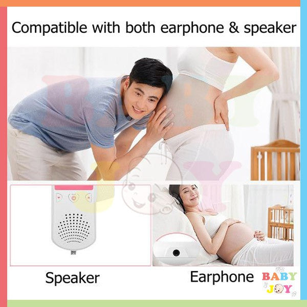 READY STOCK‼️ Baby Fetal Doppler Heart Rate Monitor Ultrasound Detector LCD Display Alat Denyut Jantung Bayi