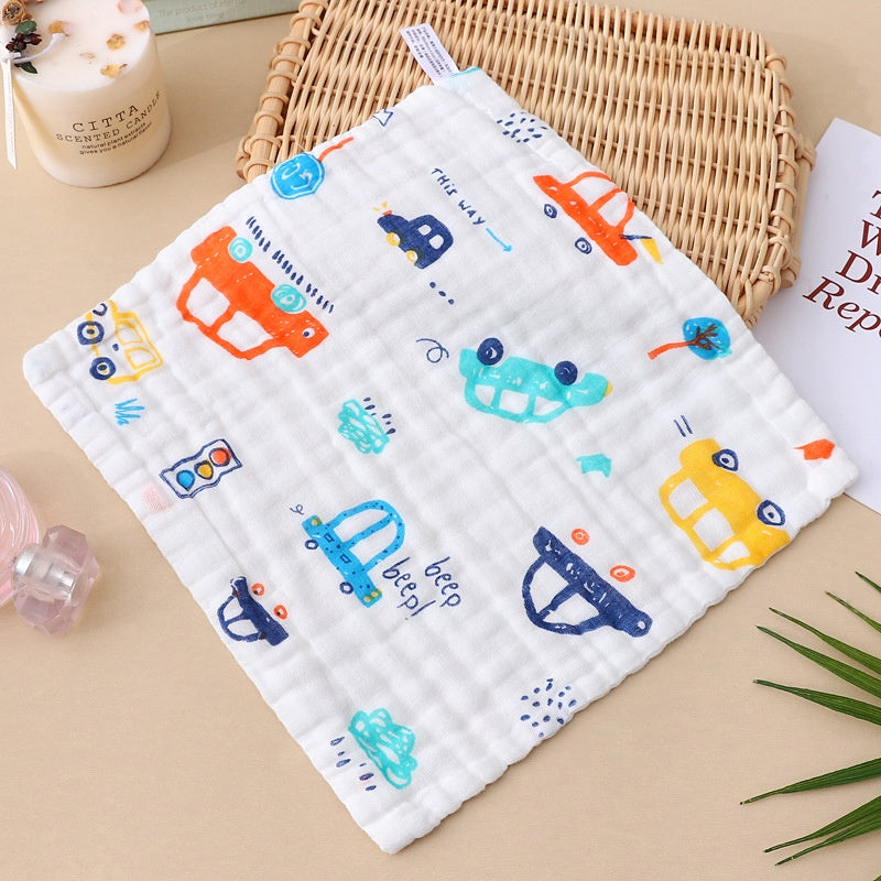 READY STOCK!!!! 6 Layers Baby Handkerchief Infant Towel Newborn Face Bath Towel Cotton Bib Bayi Sapu tangan