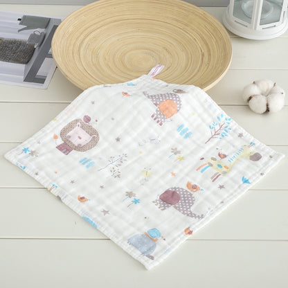 READY STOCK!!!! 6 Layers Baby Handkerchief Infant Towel Newborn Face Bath Towel Cotton Bib Bayi Sapu tangan