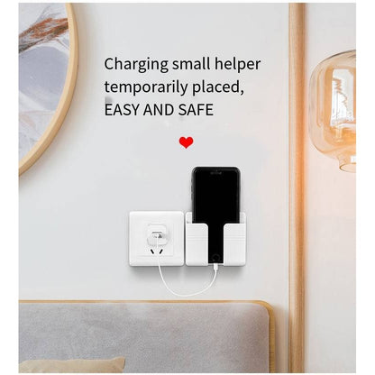 【READY STOCK】Wall-Mounted Phone Holder | No-Drill Adhesive Removable Phone Stand | Bedside, Kitchen, Bathroom Use 墙壁手机支架