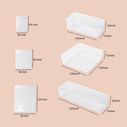 READY STOCK 10 Pcs Pvc Small Jewelry Storage Bag Waterproof Anti-Oxidation Ziplock Pouches PVC珠宝收纳袋