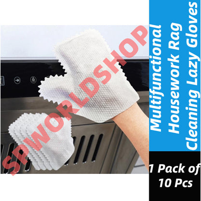 Multifunctional housework rag cleaning lazy gloves non-disposable dust removal/多功能家务抹布清洁懒人手套非一次性除尘