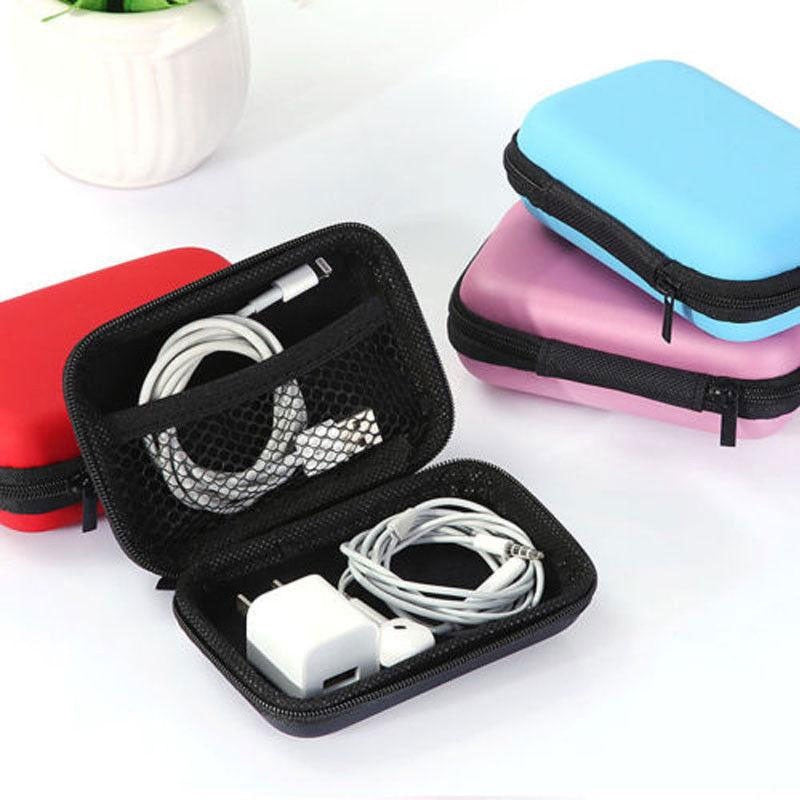 READY STOCK Travel Organizer Mesh Pocket Earphone Earbuds USB Cable Charger Carry Case Pouch Storage Bag 耳机数据线收纳袋
