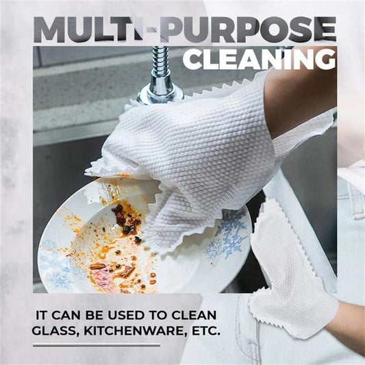 Multifunctional housework rag cleaning lazy gloves non-disposable dust removal/多功能家务抹布清洁懒人手套非一次性除尘