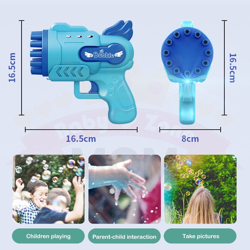 Electric Gatling Bubble Gun Children Automatic Bubble Blowing Toy Soap Water Outdoor Kids Toys 泡泡机