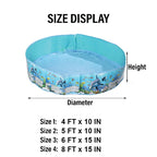 [READY STOCK] Foldable Plastic PVC Outdoor Swimming Pool for Kids | Non-Inflatable Round Water Pool | 儿童可折叠户外泳池