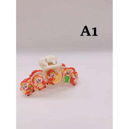 Kuromi Sanrio Cute Cartoon Transparent Shark Hair Clip Suitable for Women and Girls Hair Accessories 卡通透明鲨鱼夹