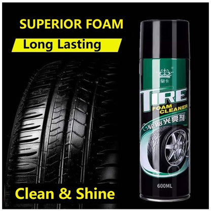 Tire Spray Foam Cleaner Tyre Cleaner Tyre Wax Foam Spray Tyre Polish Shine Cleaning Tire Wax Spray 轮胎养护剂