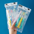 READY STOCK 4 In 1 Kid Toothbrush Set Cartoon Bear Rabbit Brush with Cover 4合1儿童牙刷套装