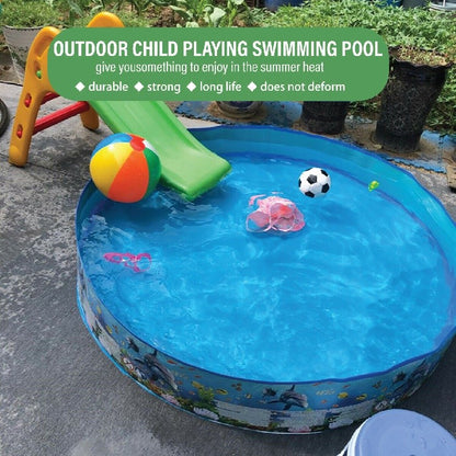 [READY STOCK] Foldable Plastic PVC Outdoor Swimming Pool for Kids | Non-Inflatable Round Water Pool | 儿童可折叠户外泳池
