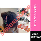 Kuromi Sanrio Cute Cartoon Transparent Shark Hair Clip Suitable for Women and Girls Hair Accessories 卡通透明鲨鱼夹