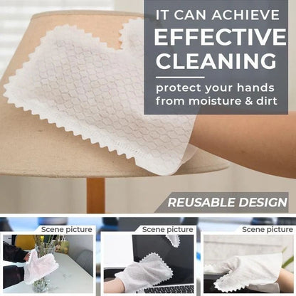 Multifunctional housework rag cleaning lazy gloves non-disposable dust removal/多功能家务抹布清洁懒人手套非一次性除尘