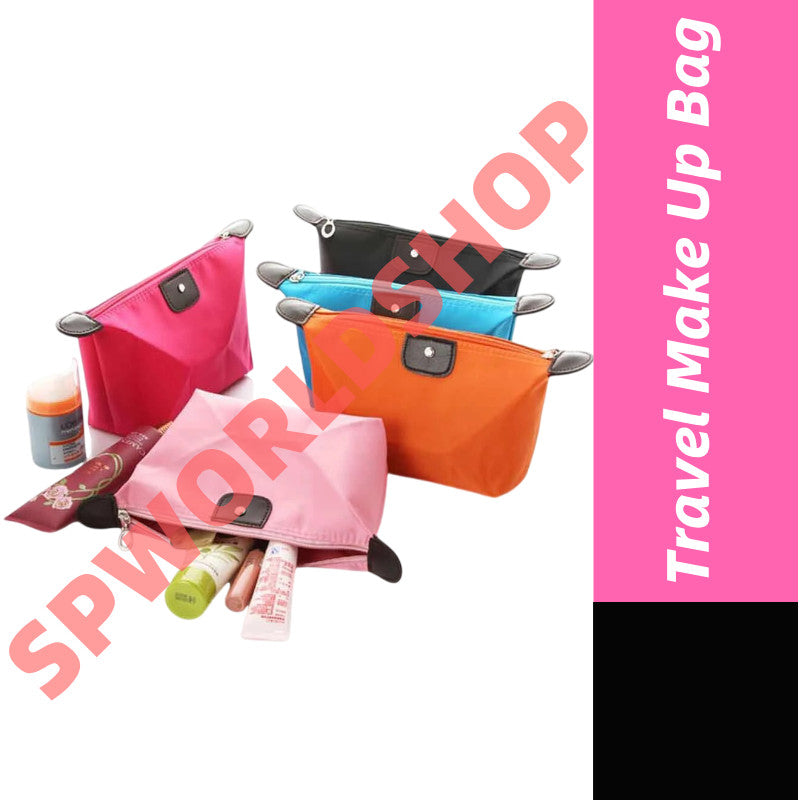 READY STOCK Travel Make Up Bag Pouch Coin Zip Lady Dompet Makeup Colourful Mini Beg Wallet Travel Women 旅行化妆包