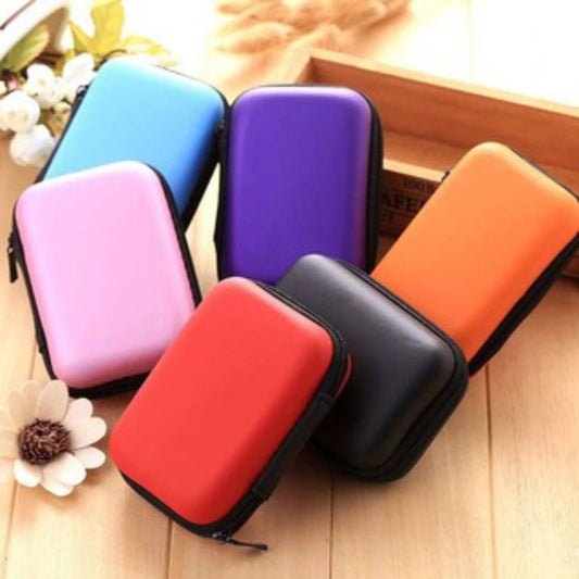 READY STOCK Travel Organizer Mesh Pocket Earphone Earbuds USB Cable Charger Carry Case Pouch Storage Bag 耳机数据线收纳袋