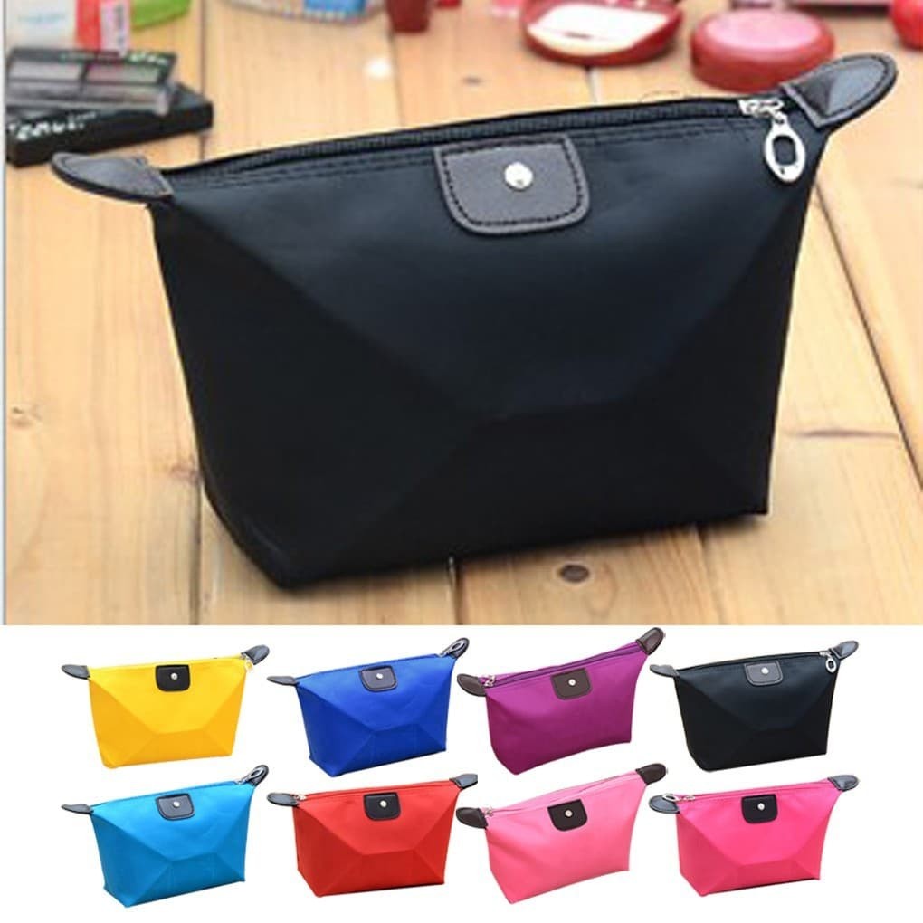 READY STOCK Travel Make Up Bag Pouch Coin Zip Lady Dompet Makeup Colourful Mini Beg Wallet Travel Women 旅行化妆包