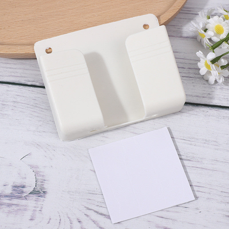 【READY STOCK】Wall-Mounted Phone Holder | No-Drill Adhesive Removable Phone Stand | Bedside, Kitchen, Bathroom Use 墙壁手机支架