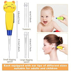 READY STOCK Cartoon LED Flashlight Detachable Earpick 卡通LED手电筒掏耳勺