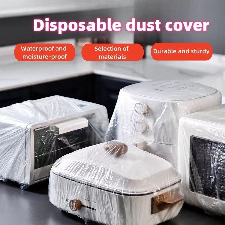 READY STOCK 10pcs Disposable Dust Cover For Appliances & Food Kitchen Home Appliances Oven 一次性防尘罩