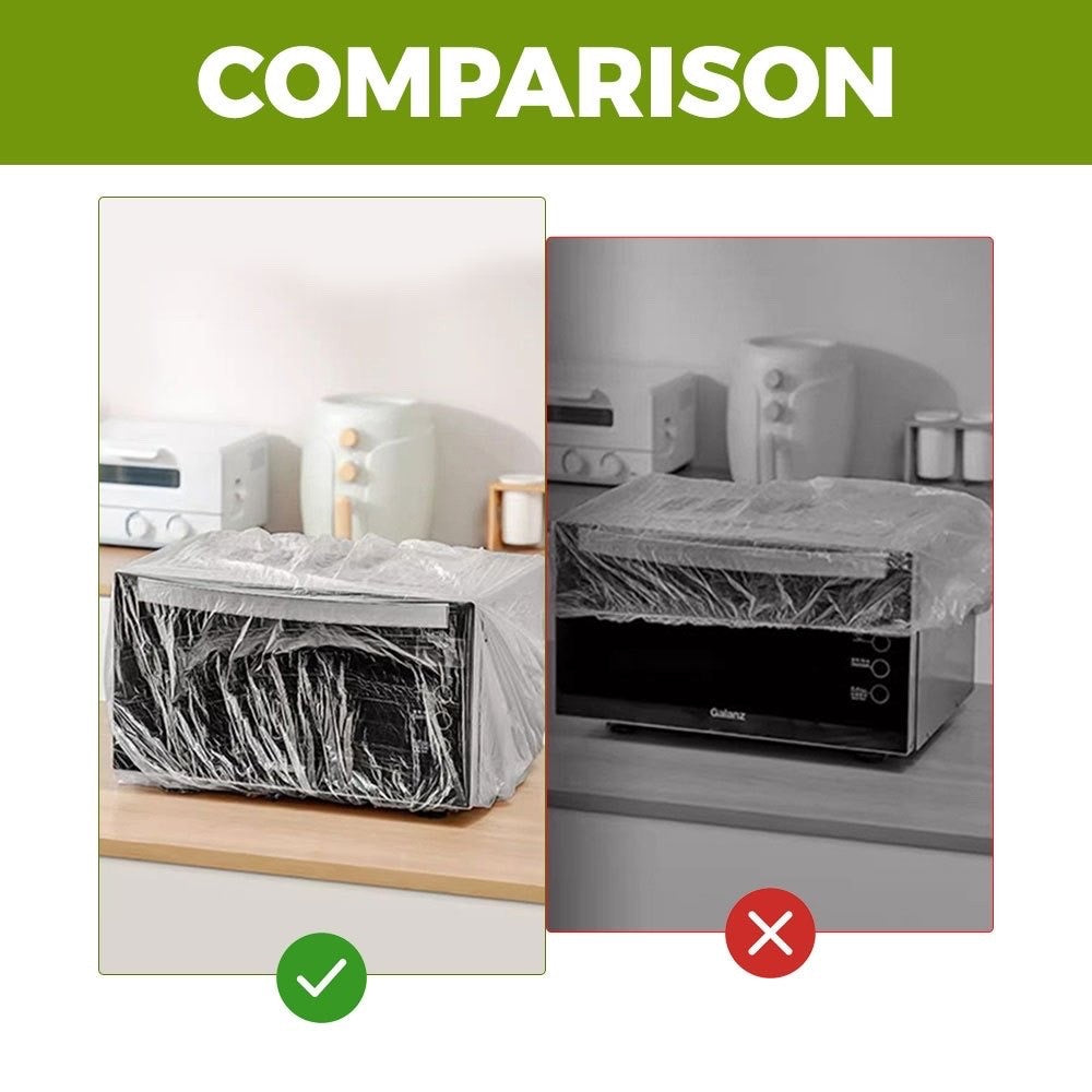 READY STOCK 10pcs Disposable Dust Cover For Appliances & Food Kitchen Home Appliances Oven 一次性防尘罩
