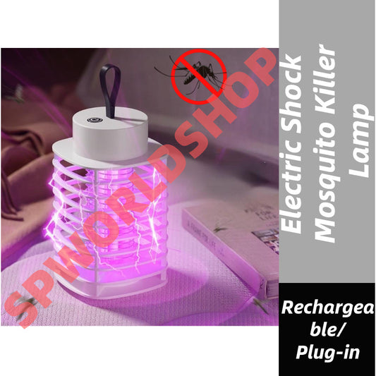 READY STOCK Electric Shock Mosquito Killer Lamp Waterproof Two-in-One Bug Zapper For Bedroom Outdoor Use 2合1驱蚊捕蚊器