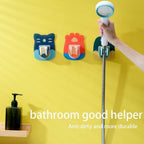 READY STOCK  Wall Mounted Adhesive Adjustable Sprinkler Shower Hose Head Holder Stand Bracket Base for Bathroom 花洒支架