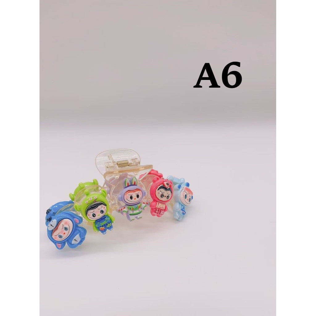 Kuromi Sanrio Cute Cartoon Transparent Shark Hair Clip Suitable for Women and Girls Hair Accessories 卡通透明鲨鱼夹