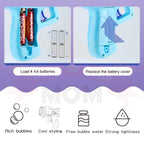 Electric Gatling Bubble Gun Children Automatic Bubble Blowing Toy Soap Water Outdoor Kids Toys 泡泡机