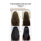 READY STOCK!!! One-Stroke Comb Straight | Anti-Frizz Soft Detangling Brush | Smooth & Silky Hair Comb for Women & Men一梳直