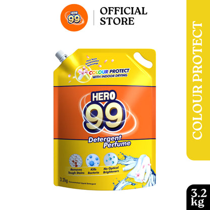 READY STOCK HERO 99 DETERGENT PERFUME REFILL PACK 3.2KG/3.5KG