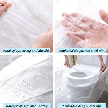 (READYSTOCK) Disposable Toilet Seat Cover Extra Length Toilet Pad Travel One Time Use Waterproof 一次性马桶坐垫