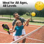 Pickleball Set with 2/4 Pickleballs and Pickleball Paddles Set of 2 Outdoor Indoor,Pickleball Net Bag 匹克球