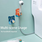 READY STOCK  Wall Mounted Adhesive Adjustable Sprinkler Shower Hose Head Holder Stand Bracket Base for Bathroom 花洒支架