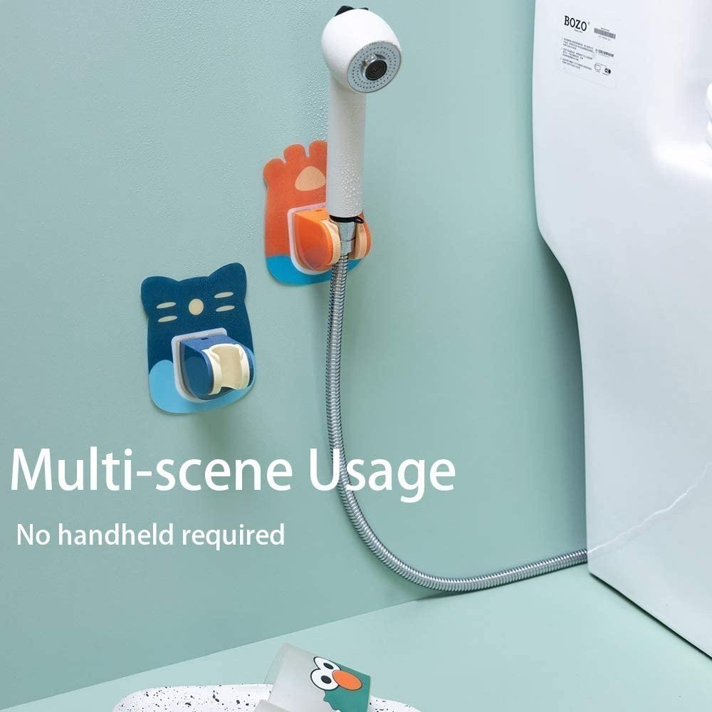 READY STOCK  Wall Mounted Adhesive Adjustable Sprinkler Shower Hose Head Holder Stand Bracket Base for Bathroom 花洒支架
