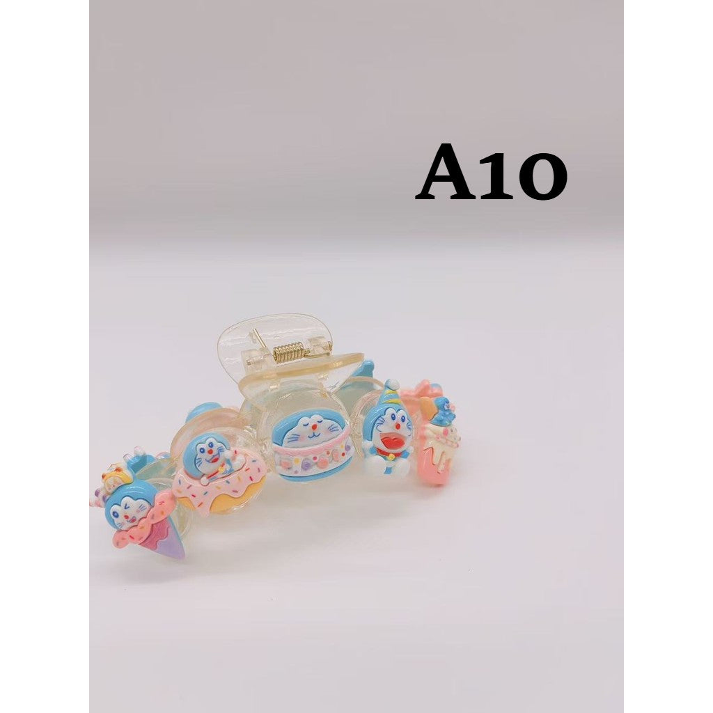 Kuromi Sanrio Cute Cartoon Transparent Shark Hair Clip Suitable for Women and Girls Hair Accessories 卡通透明鲨鱼夹