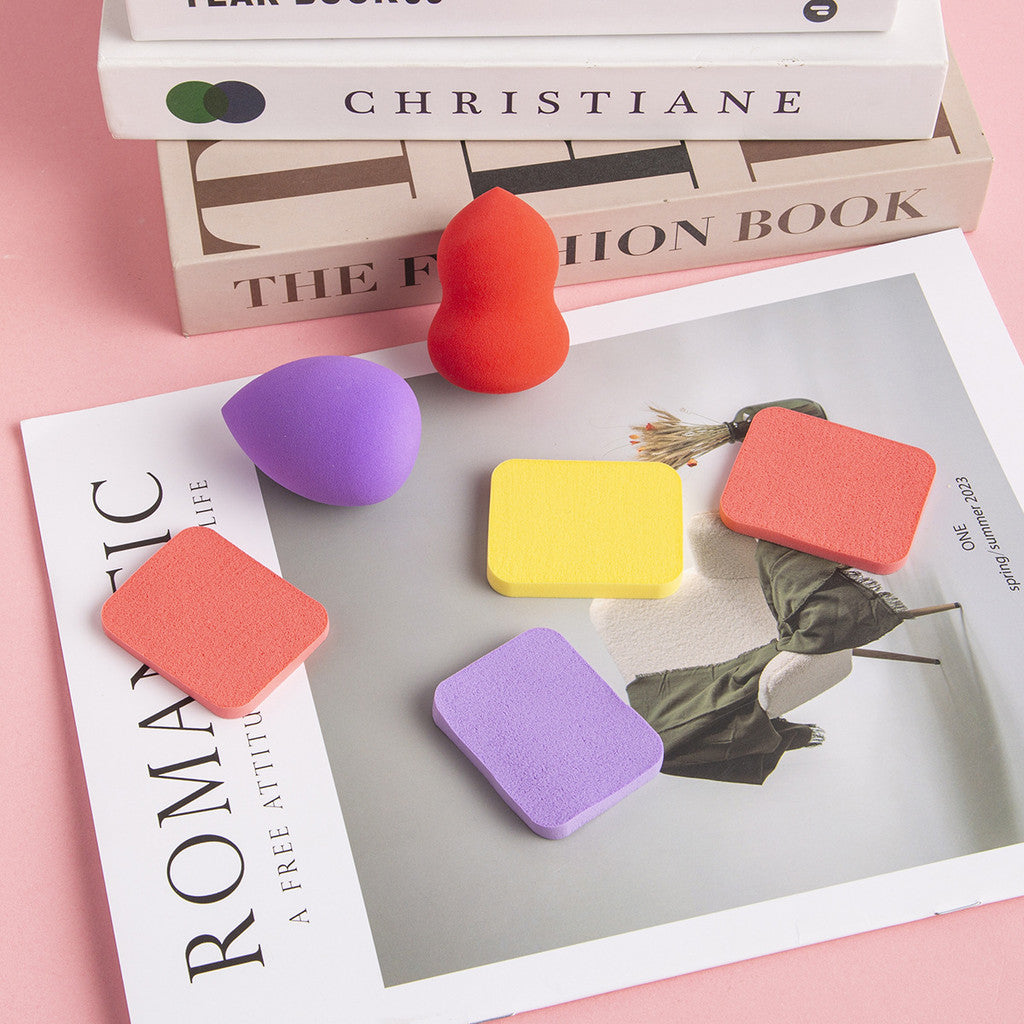 READY STOCK! 6-piece set of dry and wet dual-use makeup sponges 6件套干湿两用美妆蛋