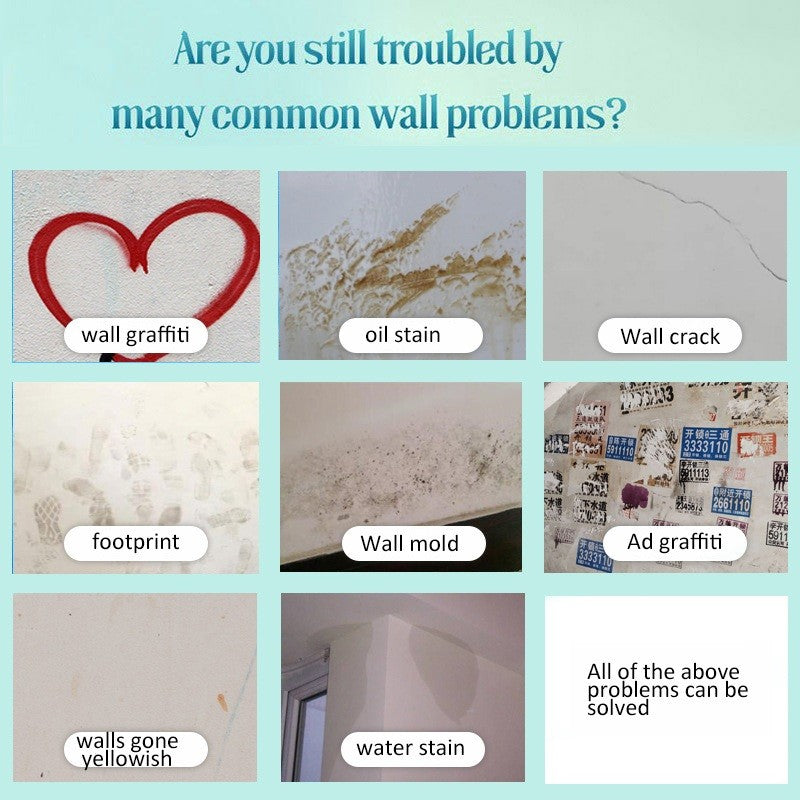 Rapid Wall Repair Spray Paint White Refurbishment Spray Wall Surface Paint Wall Cleaning Artifact Spray 墙面清洁神器