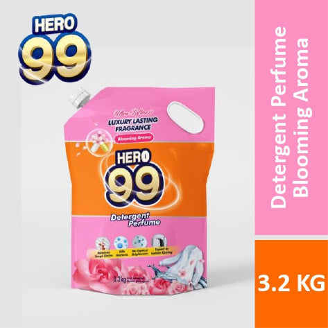 READY STOCK HERO 99 DETERGENT PERFUME REFILL PACK 3.2KG/3.5KG