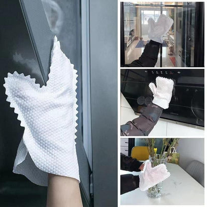 Multifunctional housework rag cleaning lazy gloves non-disposable dust removal/多功能家务抹布清洁懒人手套非一次性除尘