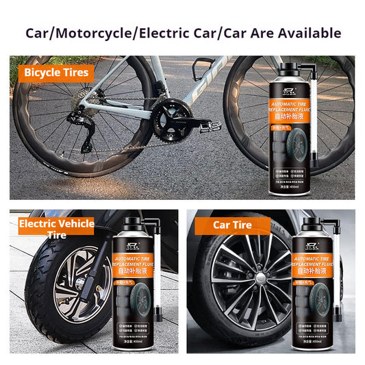 Cecair Penggantian Tayar Automatik | Automatic Tire Replacement Fluid | Quick Seal & Inflate No Dismantling 自动补胎液