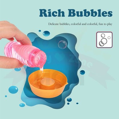 Electric Gatling Bubble Gun Children Automatic Bubble Blowing Toy Soap Water Outdoor Kids Toys 泡泡机