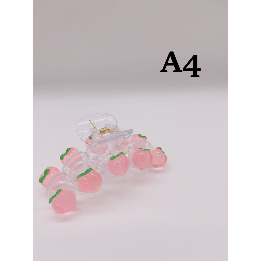 Kuromi Sanrio Cute Cartoon Transparent Shark Hair Clip Suitable for Women and Girls Hair Accessories 卡通透明鲨鱼夹
