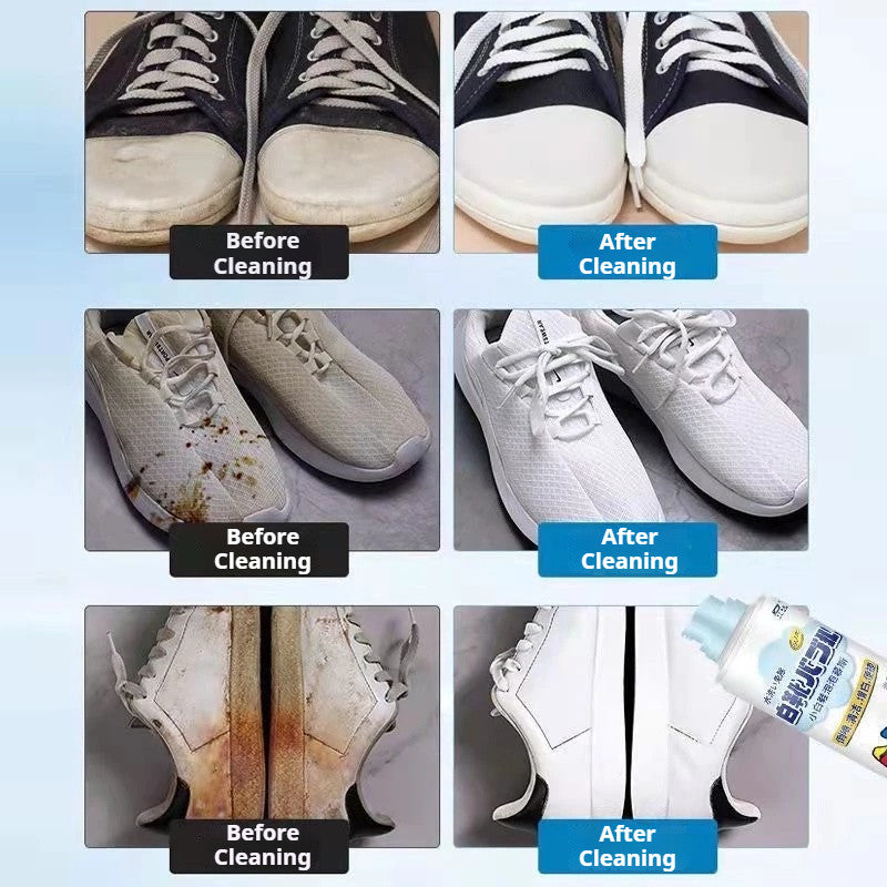 White Sneaker Foam Cleaner｜No Scrub, No Rinse Shoe Cleaning Mousse – For Sneakers, Canvas & Sports Shoes 小白鞋泡泡慕斯清洗剂