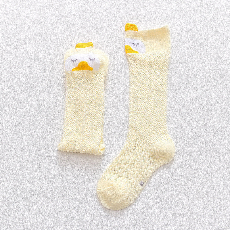 [Ready Stock] Baby Non-Slip Cotton Socks - Cartoon Animal Design Toddler Anti-Skid Walking Socks-KS082