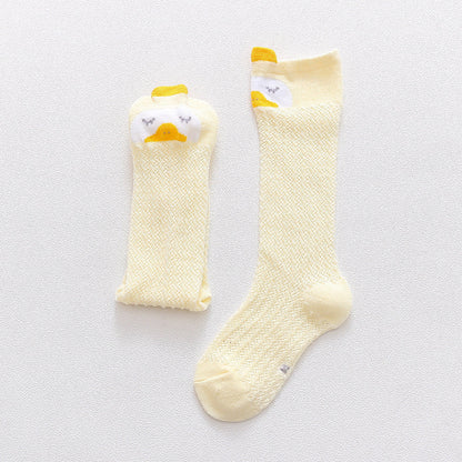[Ready Stock] Baby Non-Slip Cotton Socks - Cartoon Animal Design Toddler Anti-Skid Walking Socks-KS082