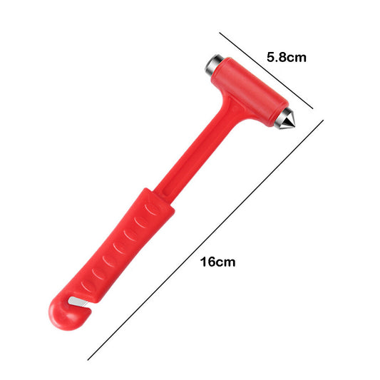 【READY STOCK】2-in-1 Car Safety Hammer & Seat Belt Cutter | Window Breaker + Belt Cutter for Vehicle Safety 汽车安全锤
