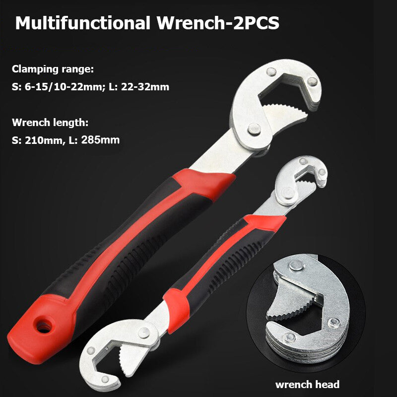 【READY STOCK】Multifunction Adjustable Universal Wrench | All-in-One Spanner Tool for Home DIY & Car Repair 多功能扳手