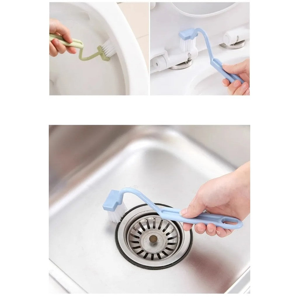 【READY STOCK】V-Shaped Toilet Brush | Deep Corner Cleaning Bathroom Scrubber | Gap Cleaner for Toilet Bowl V型马桶刷