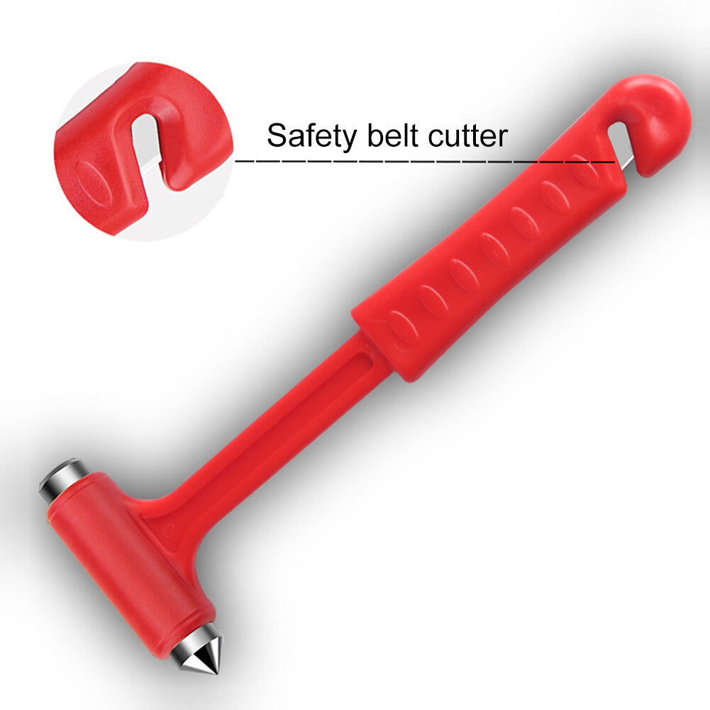 【READY STOCK】2-in-1 Car Safety Hammer & Seat Belt Cutter | Window Breaker + Belt Cutter for Vehicle Safety 汽车安全锤